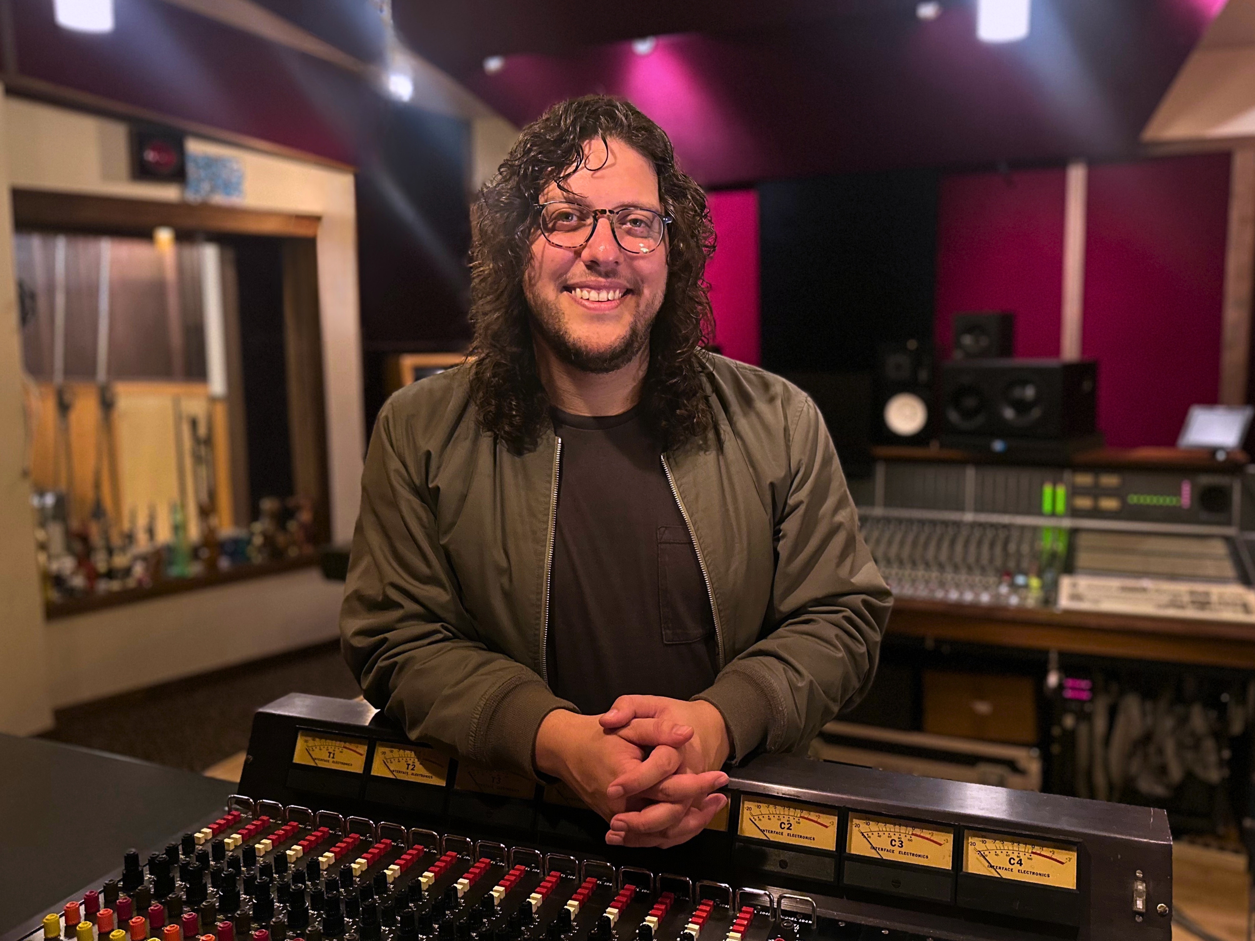 Garrett Reynolds in the studio